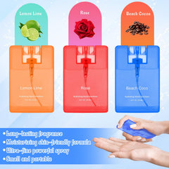 Dansib Power Mist cocoa bottle highlights moisturizing feel during quick sanitizing.