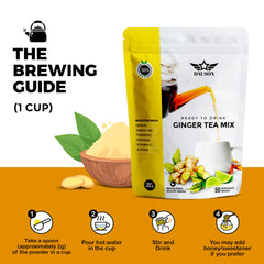 DAUSON ginger-turmeric sachet and packaging on kitchen counter signals clean vegan formula