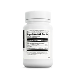 Closeup of DAVINCI Labs Active Folate B12 chewables showing tablets for heart and nerve health.
