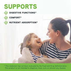 DAVINCI Labs ingredients label shows calcium, pepsin, bromelain and other aids for digestion