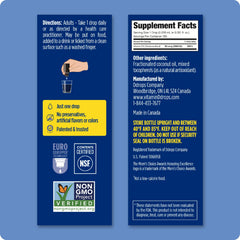ddrops Adults 2000IU label closeup: clear dosage information for confident dosing
