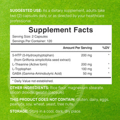 Deal Supplement L-theanine ingredient closeup for calm support