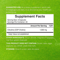 Deal Supplement CDP Choline capsule close-up showing 1,000 mg per serving