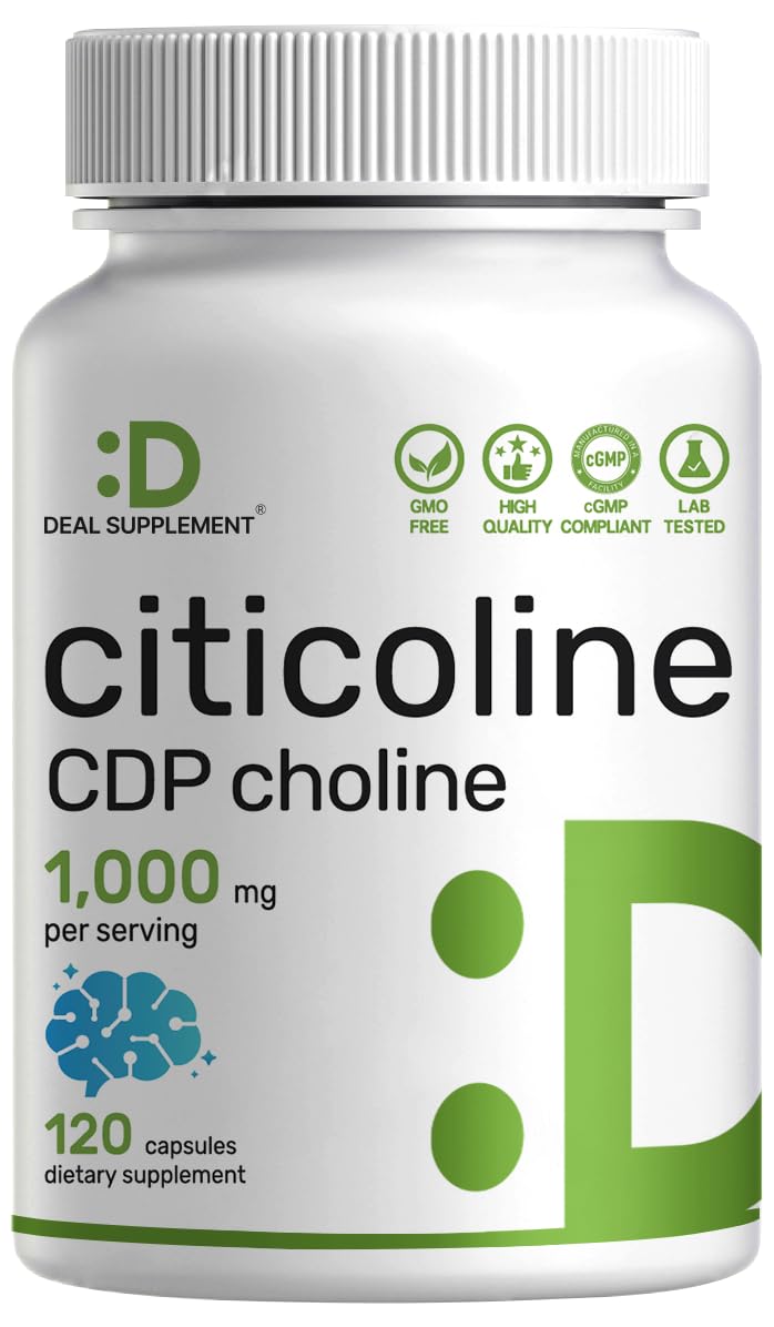 Deal Supplement Citicoline bottle front for daily brain support