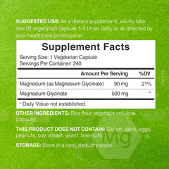 Deal Supplement Magnesium Glycinate veggie capsules pack ready for daily use.