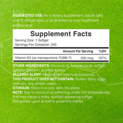 Deal Supplement bottle with 240 softgels for daily bone support.