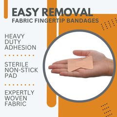 Dealmed bandage with non-stick pad protects wounds while dressing