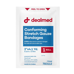 Dealmed vendaje no adherente 2 pulgadas, protección suave.