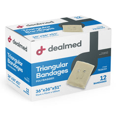 Dealmed latex-free bandage with safety pins enabling secure fit