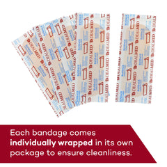 Dealmed latex-free label closeup emphasizes skin-friendly, latex-free material.