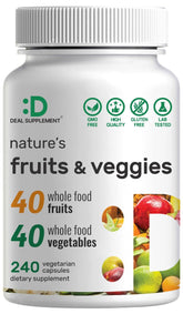 DEAL SUPPLEMENT Nature’s Fruits & Veggies bottle front promotes daily balance.