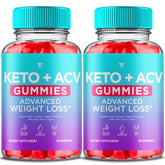 Decatela Keto ACV Gummies bottle front showing vegan formula for weight management