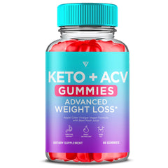 Decatela Keto ACV Gummies bottle front showing convenient 60-count packaging