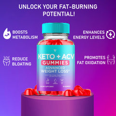 Closeup of Decatela Keto ACV Gummies texture and tangy finish