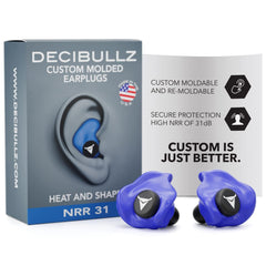 Decibullz custom molded earplugs overview with a precise noise isolation concept