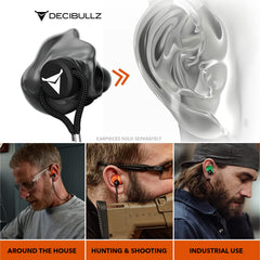 Decibullz earplug lanyard anti-lost design guards gear.