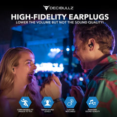 Decibullz high fidelity filters preserve clear sound at events