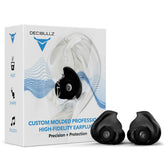 Decibullz professional moldable earpieces provide a secure, personalized fit for live performances.