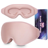 Dec.Metu Sleep Mask with 3D eye cups for zero pressure and full darkness