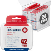 DecorRack first aid kit in a compact case for easy home and travel access.