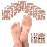 Decproch moleskin pads for forefoot provide discreet friction protection during daily activities.