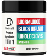 DEDICAD Wormwood supplement bottle front with capsules for daily wellness