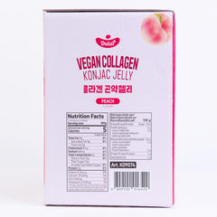 Delief vegan collagen konjac jelly peach pouch back — nutrition details