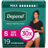 Depend Fresh Protection absorbency core provides reliable all day protection for women
