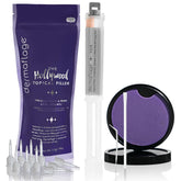 Dermaflage Scar Filler Kit packaging shows a Hollywood-ready, all-day concealed look.