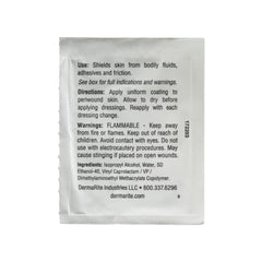 DermaRite DermaPrep pad protecting fragile skin during dressing changes.