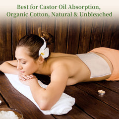 DEROWN cotton flannel pack opened with oil, easy setup for your castor routine.