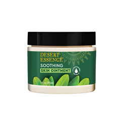 Desert Essence Tea Tree Oil Skin Ointment jar for soothing itch relief on irritated skin