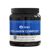 Designs for Sport Collagen Complex bottle shows NSF-certified formula for daily joint and skin support.