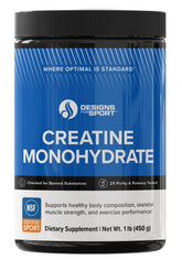 Designs for Sport micronized creatine monohydrate canister for easy absorption