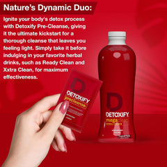 Detoxify Mega Clean sticker included on packaging