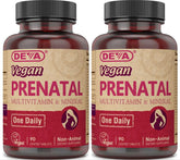 DEVA Prenatal Vitamin bottle front view for vegan daily support.