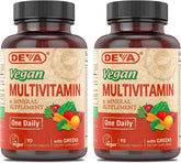 DEVA Vegan Multivitamin bottle front for daily energy support