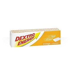 Dextro orange glucose tablets ready to boost energy during workouts