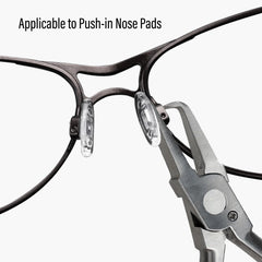 Dhoptical frame pliers on metal frames for secure adjustments
