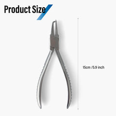 Dhoptical nose pad pliers in use during nose pad repositioning