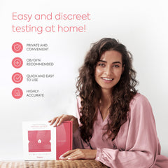 DIAGNOX HEALTH pack of 10 self-tests with sterile swabs for convenience.