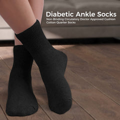 Diamond Star diabetic ankle socks non-binding cuff to prevent sagging