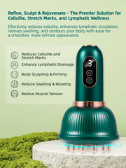 DiDEER cellulite therapy device in green focusing on skin smoothing.