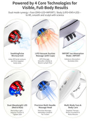 DiDEER dual suction cups for large and small areas on body.