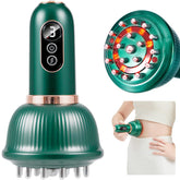 DiDEER lymphatic drainage massager in green for handheld home use and improved circulation.