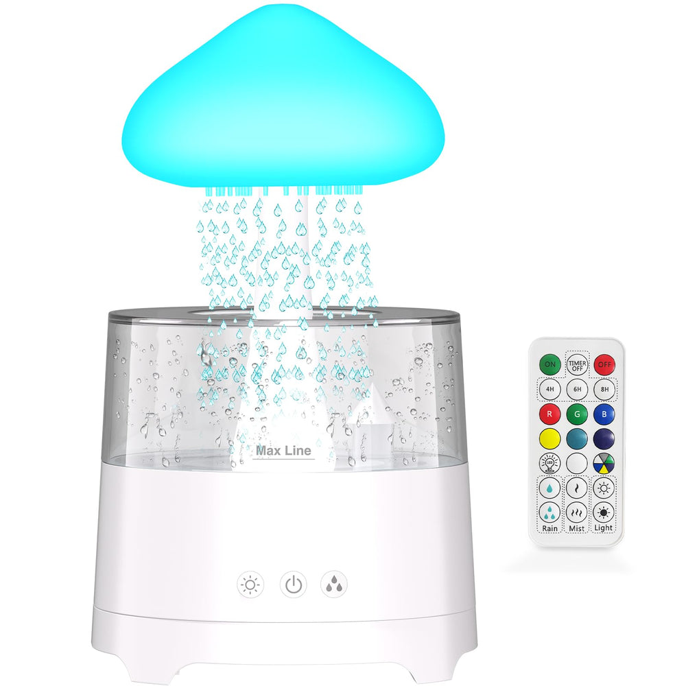 Diffuserlove Rain Diffuser cloud humidifier 450ml for all-night moisture and peaceful ambiance.