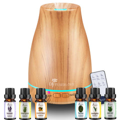 Diffuserlove 200ml diffuser on a shelf for gentle aroma diffusion.