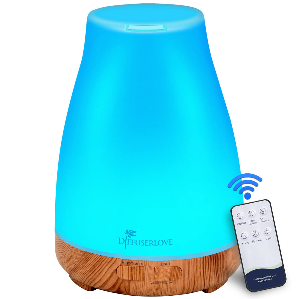 Diffuserlove 300ml diffuser on shelf releasing a soft ambient aroma