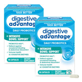 Digestive Advantage daily probiotics bottle showing capsules for gut health support