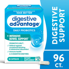 Closeup of Digestive Advantage capsules highlighting potency for balance